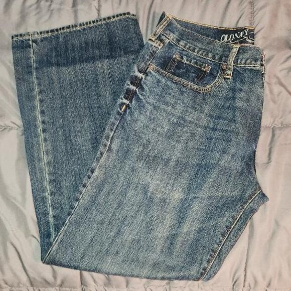 Mens Old Navy Jeans Dark Wash Loose fit 34x32 - Picture 3 of 5